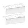 Pack of 2 Space Saving Organizers for Bathroom with Multiple Layer Design to Hold Shampoo Soap and Toiletries Efficiently