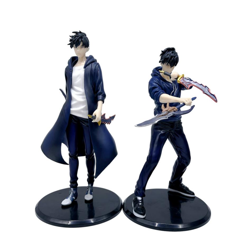 Nowa Figurka SoloLeveling Król Cieni Sung Jinwoo Cheng Xiaoyu Ręczny Model Ozdoba Biurkowa Figurka Akcji Kolekcja Anime Prezent