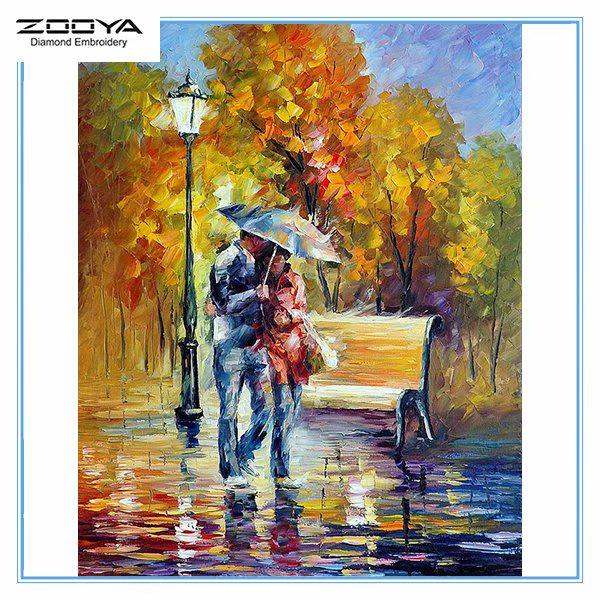 

ЗООЯ DIY 5D квадратный горный хрусталь картина маслом город Алмазная вышивка картина вышивка крестом домашний декор