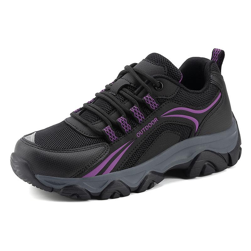 

New hiking shoes for men and women couples low-top breathable mesh EVA cushioning rebound outdoor camping hiking shoes 42 фиолетовый