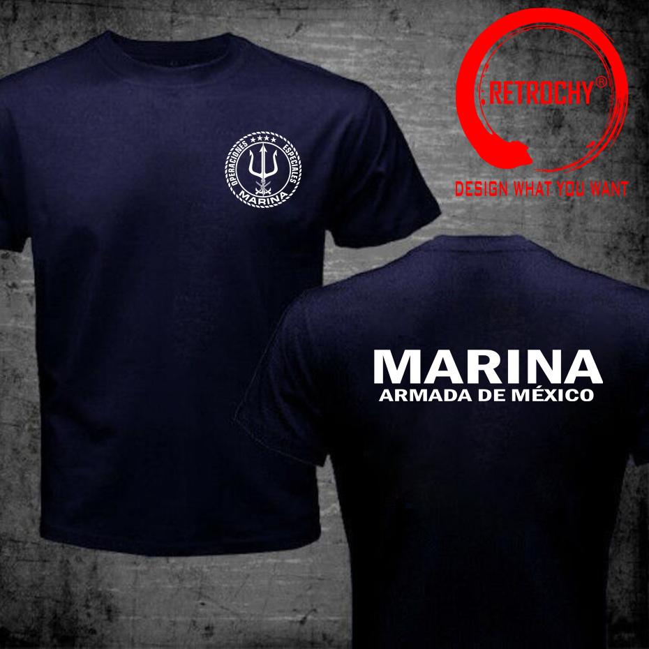 Funny Mexician Marines T Shirt Military Army Mexico Marina Special Operations Forces Operaciones Especiales TShirt Male TShirt