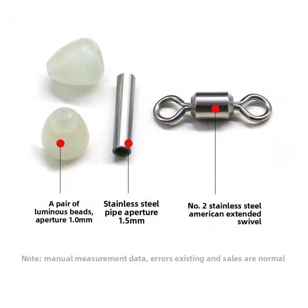 Rolling Design 3-Way Fishing Swivels Luminous Feature T-Shape Swivels  Outdoor Sports