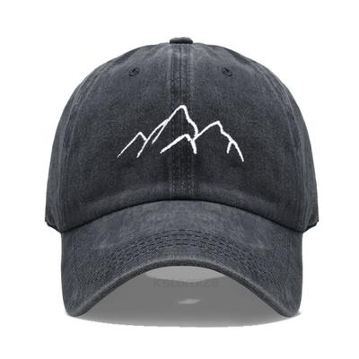 Baseball Cap For Men Women Soft Washed Cotton Mountain Range Embroidery Dad Hat Outdoor Sports Golf Caps Dropshipping