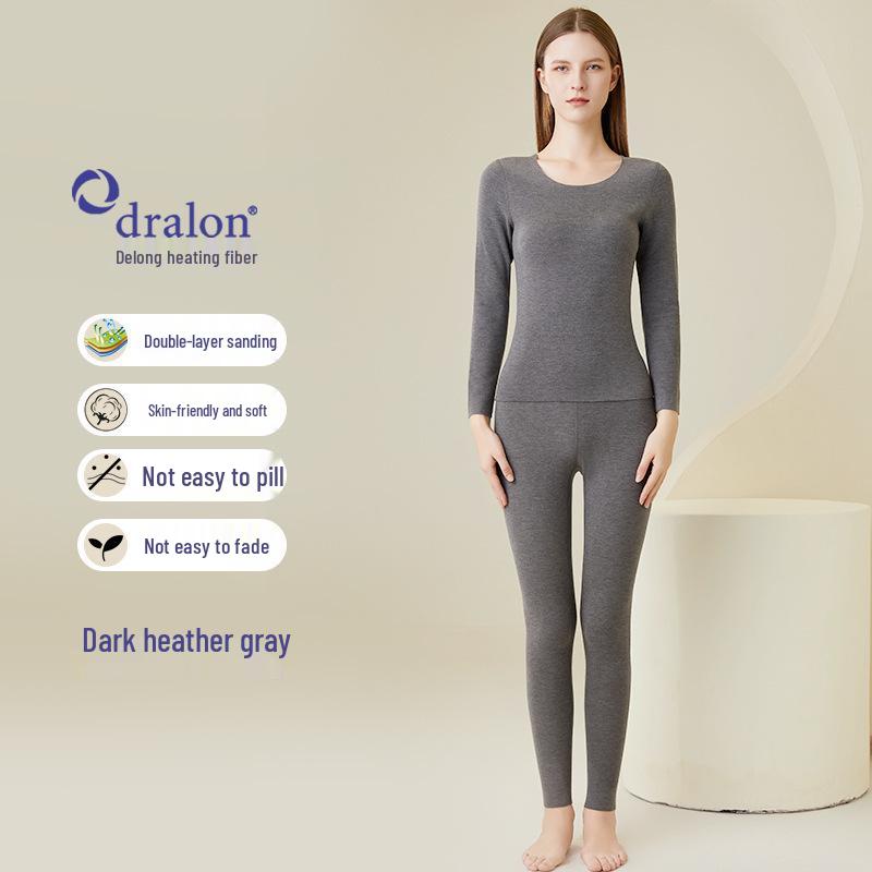 

Women s Wool Silk Velvet Warm Base Layer Set, Free-Cut Round Neck, Long Sleeve, 330g, Z425 M (42.5-55 kg)