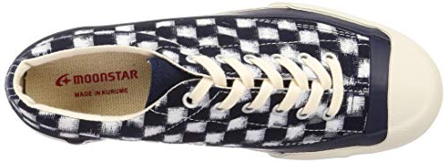 Moonstar Lifestyle Canvas Sneakers, Made in Japan, Inner Wingtip, Vulcanized Construction, GYMCOURT K Ichimatsu, Size 24 cm, E