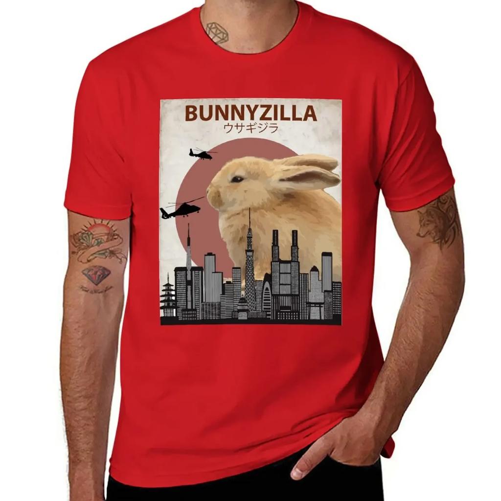 Bunnyzilla - Giant Bunny Rabbit T-Shirt funnys vintage t shirts for men