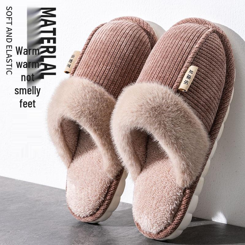 

Men s Extra Large Non-Slip Cotton Slippers - Sizes 46-50, Thick Plush Interior, Ideal for Winter Indoor Comfort Size 40-41
