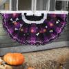 For Porches Hanging Halloween Flag Halloween Pleated Fan Flag Yard Decoration Fade-resistant Classic Halloween Patterns