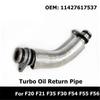 Engine Part for F49 F20 F21 F35 F30 F31 F54 Turbocharger Oil Return Pipe Hose 11427617537 Oil Return Line Auto Accessory