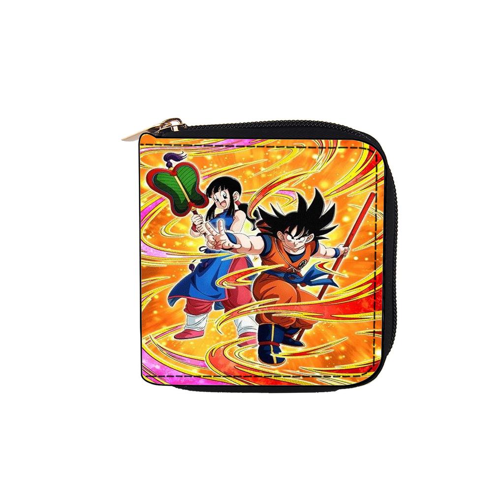 Dragon Ball Short Zipper Pocket Wallet Clutch Wallet Cartoon Wukong