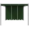 Gazebo 4 X 3 X 2.3 M Green Polyester and Steel