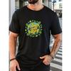 Men's Pattern Summer Casual Crew Neck Short T-shirt