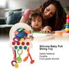 Silikon Baby Zugspielzeug Interaktiv Feinmotorik Entwicklung Zahnen Sensorisches Spielzeug