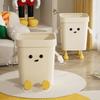 Plastic Wastebasket Trash Can Storage Bin Rubbish Container Creative Plastic Wastebasket Kitchen