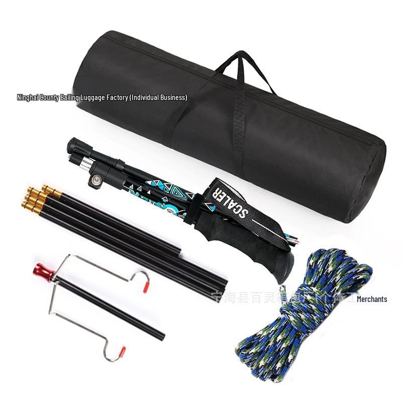 Waterproof Oxford Cloth Fishing Gear Bag: Outdoor Handbag for Rods, Reels, Lures, and Tent Storage.