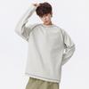Mens Waffle Knit Long Sleeve T-Shirt Casual Sports Color Block Round Neck Top