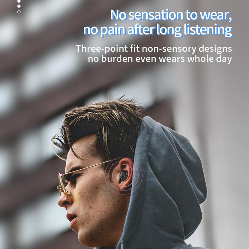 Mini Invisible Headphones TWS Bluetooth Earphones Wireless Heasets HIFI Stereo Noise Reduction Earbuds For iphone Xiaomi