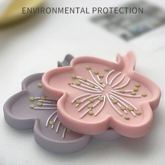 Portasapone drenante a forma di fiore Vassoio portasapone antiscivolo Estendi la vita del sapone Scatola portasapone facile da pulire Accessori da cucina per il bagno