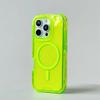 NEW Neon Color Bumper Shockproof Phone Case for IPhone 17 16pro Max 14 15 Pro 13 11 12 Wireless Charging Clear Armor Cover