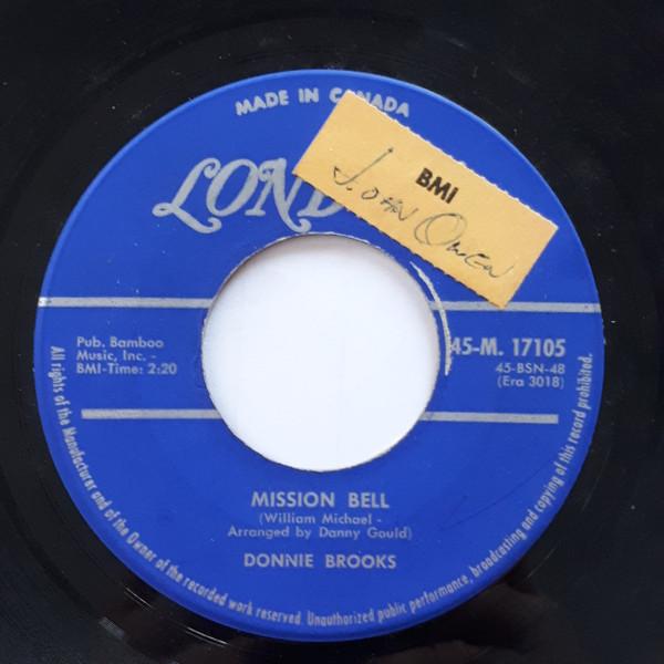 

7inch Record DONNIE BROOKS - Mission Bell 45M17105 LONDON 1960 Canada Pop Used