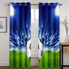 Football Soccer Field Sports Boy Free Shipping Window Curtains For Living Room Kids Bedroom Bathroom Kicthen Door Home Decor2Pcs