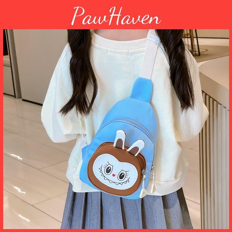 Printed Solid Color Shoulder Crossbody Chest Bag Children Gift Outdoor