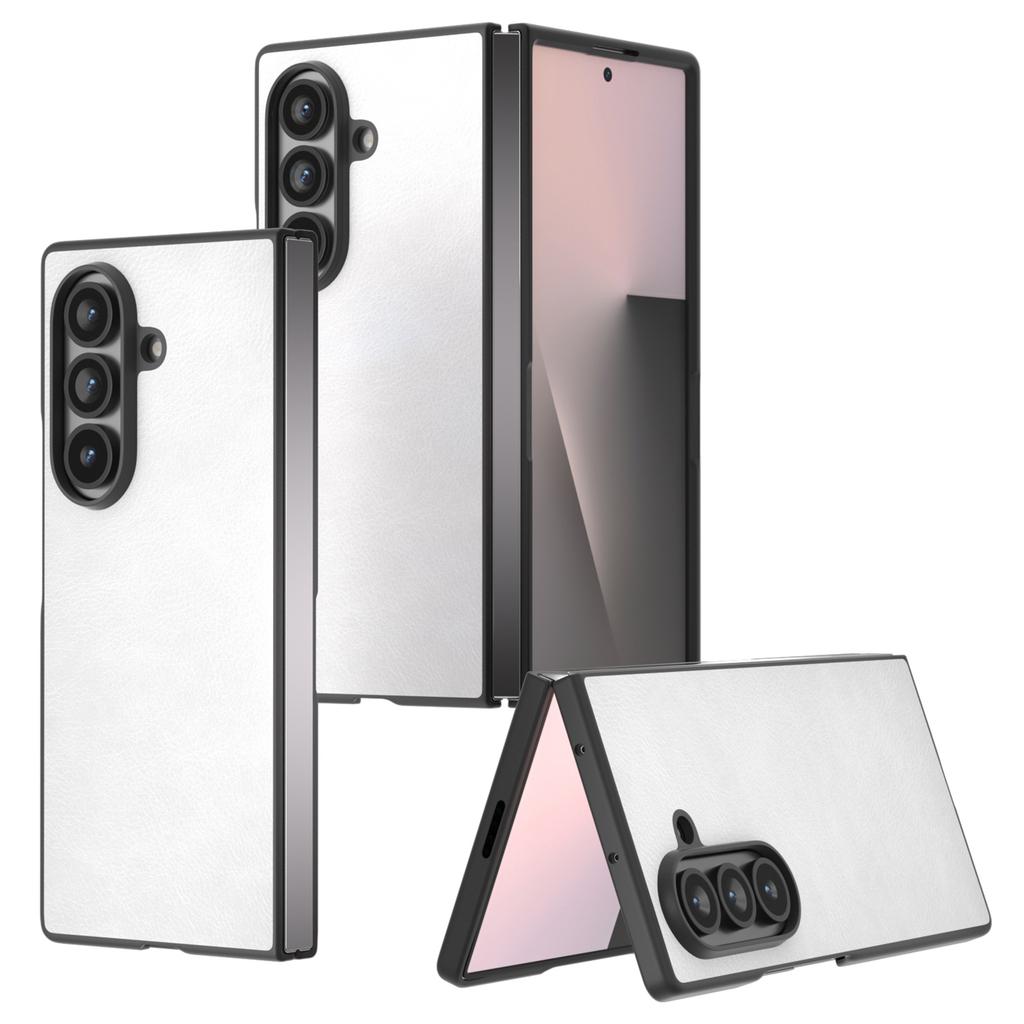 For Samsung Galaxy Z Fold7 5G Case Litchi Texture PU Leather + PC Phone Cover