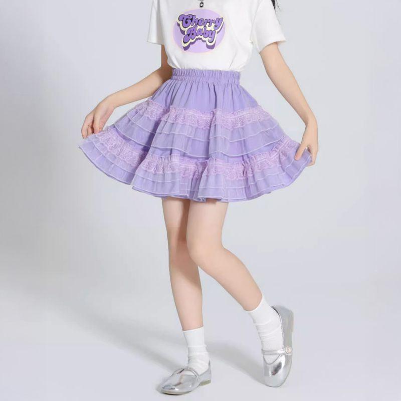 4-14 Yaş Çocuk Kız Pileli Etek