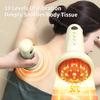 Electric Meridian Brush Microcurrent Pulse Massager Gua Sha Red Light Hot Compress Fat Burner Shock Scrape Therapy Instrument