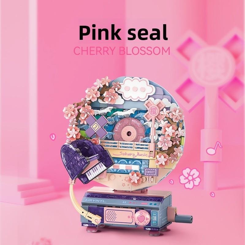 Flower Language Building Blocks With Music Playback For Girls And Kids Diy Toy Set