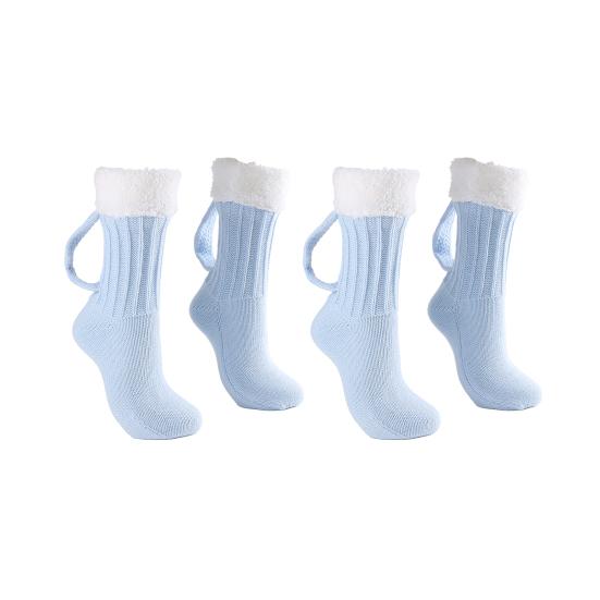 Beer Mug Socks Funny Knitted Crew Socks with Handle Men Women Autumn Winter Floor Socks for Christmas Halloween Birthday Gifts