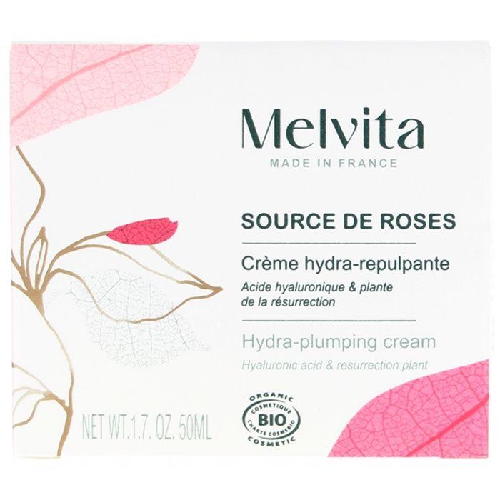 Melvita Source de Roses Crème Hydra-Repulpante Biologique 50 ML