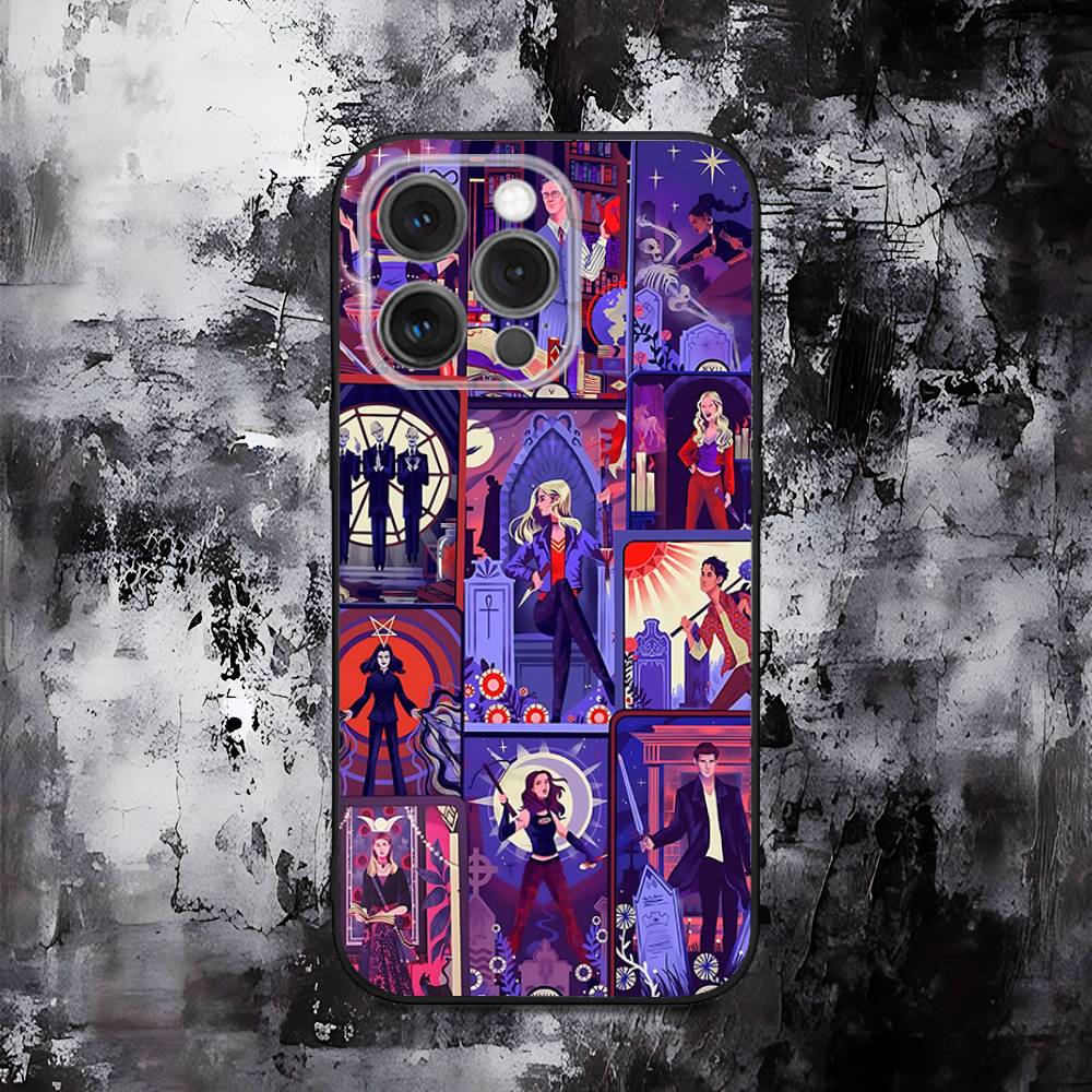 Buffy the Vampire Slayer Handyhülle Für iPhone 16,15,14,13,12,11,Pro,Max,Plus,X,XS,SE,E,Mini,Weiche Silikon Schwarze Hülle
