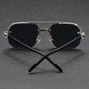 Men's Vintage-Style Fashion Fashion Sunglasses - Zinc Alloy Frame, PC Lenses, Ideal For Hiking, Casual Wear & Outdoor Adventures