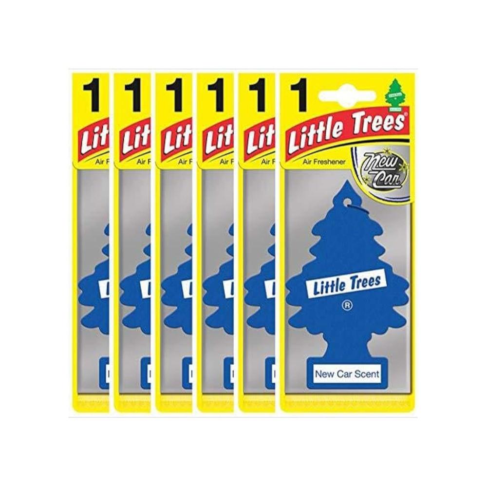Little Trees Air Freshener Tree New Car Fragrance For Car Home Boat Caravan - Six Pack New Car Blue