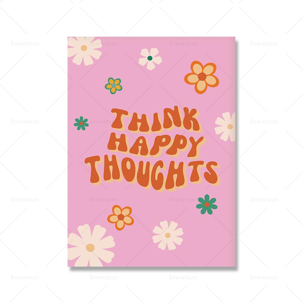 

70-е розовые эстетические современные абстрактные забавные настенные художественные постеры и принты, картины на холсте, картины для декора детской комнаты в консервативном стиле 21x30cm No Framed