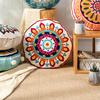 Round Floor Outdoor Cushion Cover 45cm Mandala Meditation Pillows Case Indian Tapestry