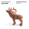 Wild Animal Simulation Set: Reindeer, Brown Bear, Antelope, Beaver, Squirrel, Gray Wolf - Children's Cognitive Ornament