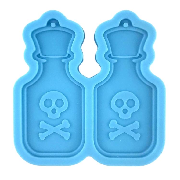 Wine Glass Pendant Resin Mold Skull for Head Earring Pendant Mold Halloween Jewe