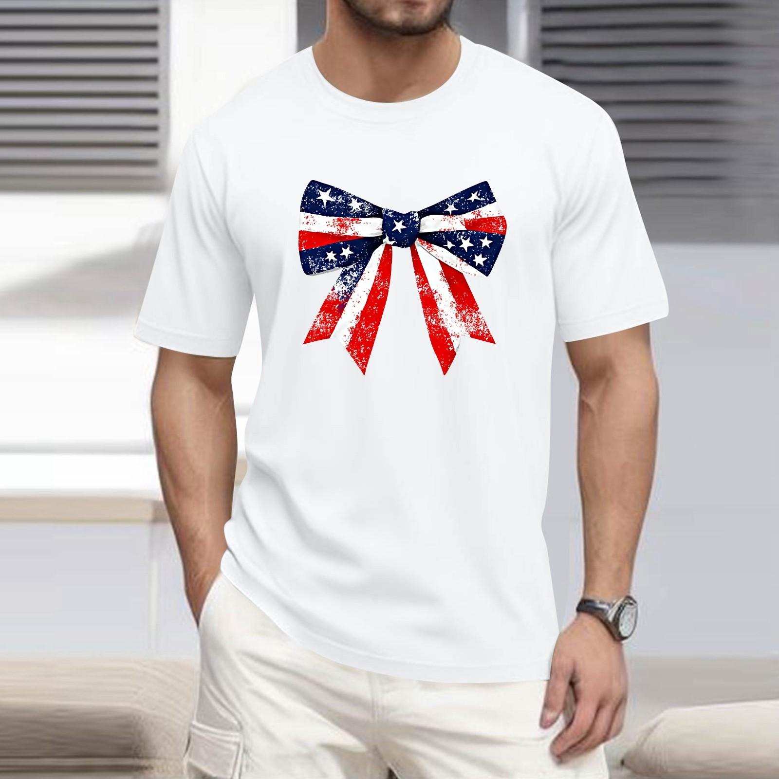 

Мужская футболка с принтом, короткий рукав, повседневный, выходного дня, модный, с круглым вырезом S белый