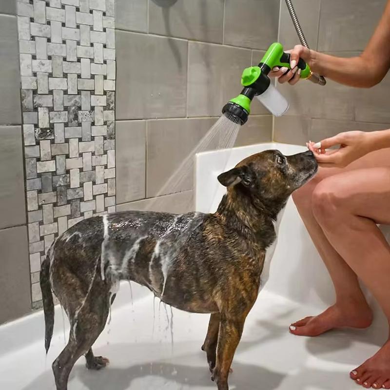 Vysokotlaký rozprašovací tryska Hadice Sprchovací pistole pro psy 3 režimy Nastavitelné mytí zvířat Čištění Koupel Voda Pěna Mýdlo Postřikovač Pes Clean Tool