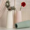 2 Pcs Striped Flower Vase Silicone Molds Flower Container Epoxy Resin Mold Plaster Pen Holder Mold for DIY Crafts