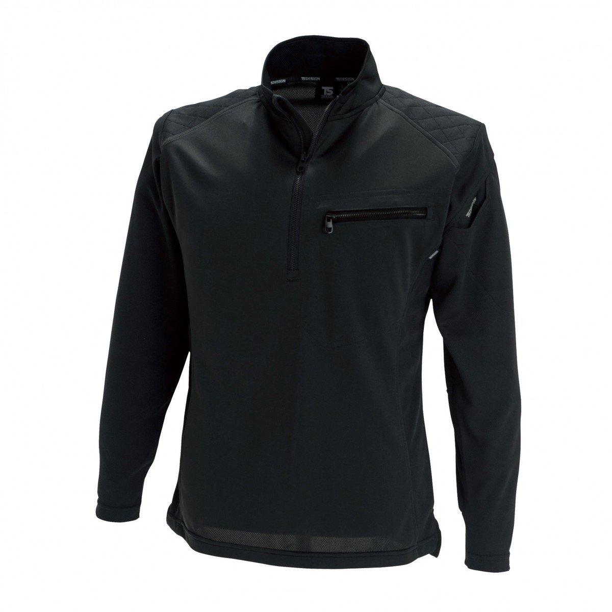 

TS DESIGN Work Knit Long Shirt 846305 Black x Black L (Spring/Summer)