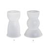 Portacandele in Resina Stampo in Silicone Semicerchio Stampo Geometrico Adatto per Portacandele in Epossidico Decorazione Tavola Familiare