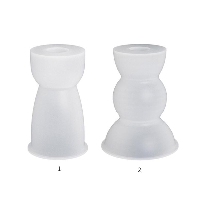 Portacandele in Resina Stampo in Silicone Semicerchio Stampo Geometrico Adatto per Portacandele in Epossidico Decorazione Tavola Familiare
