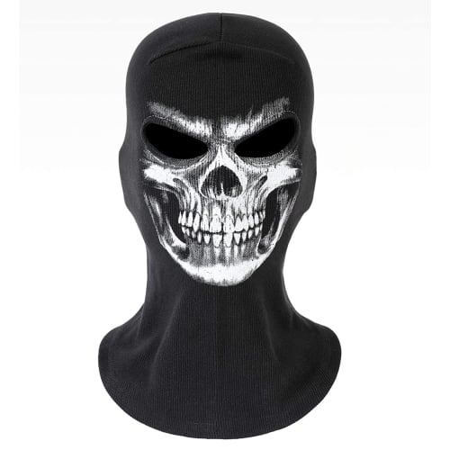 Skull Ghost Style Balaclava Face Mask Balaclava for Airsoft, Military, Tactical, Army, Skiing, Cycling, and Motorcycles