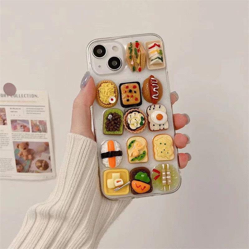 

For IPhone14Pro Fun Simulation Sandwich Phone Case for Apple 17 Sushi 13 Bread Xsmax For iPhone 17Pro