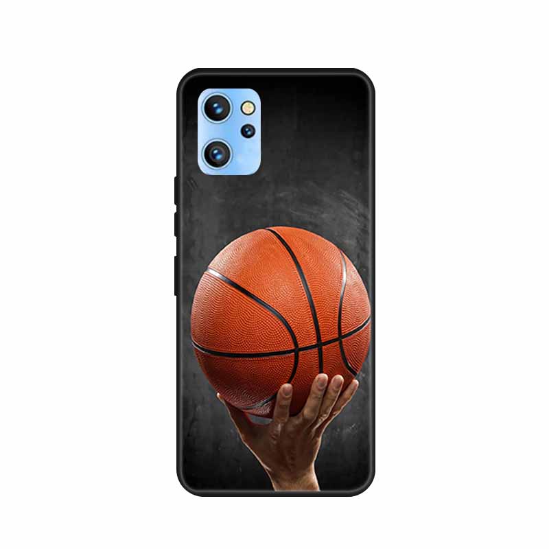 Etui do telefonu Umidigi A13 Pro 2022 Kwiaty Czarny Silikonowy Tylny Pokrowiec Miękki Pokrowiec TPU Do Umidigi A13S Etui A 13 S Coque Funda Torba
