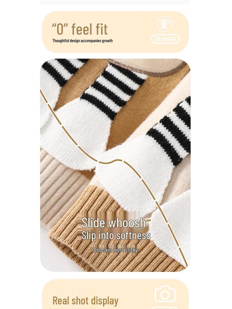 Spring & Autumn Knit Sweater Set - Girls' Fashionable Infant Outfit, 2025 New