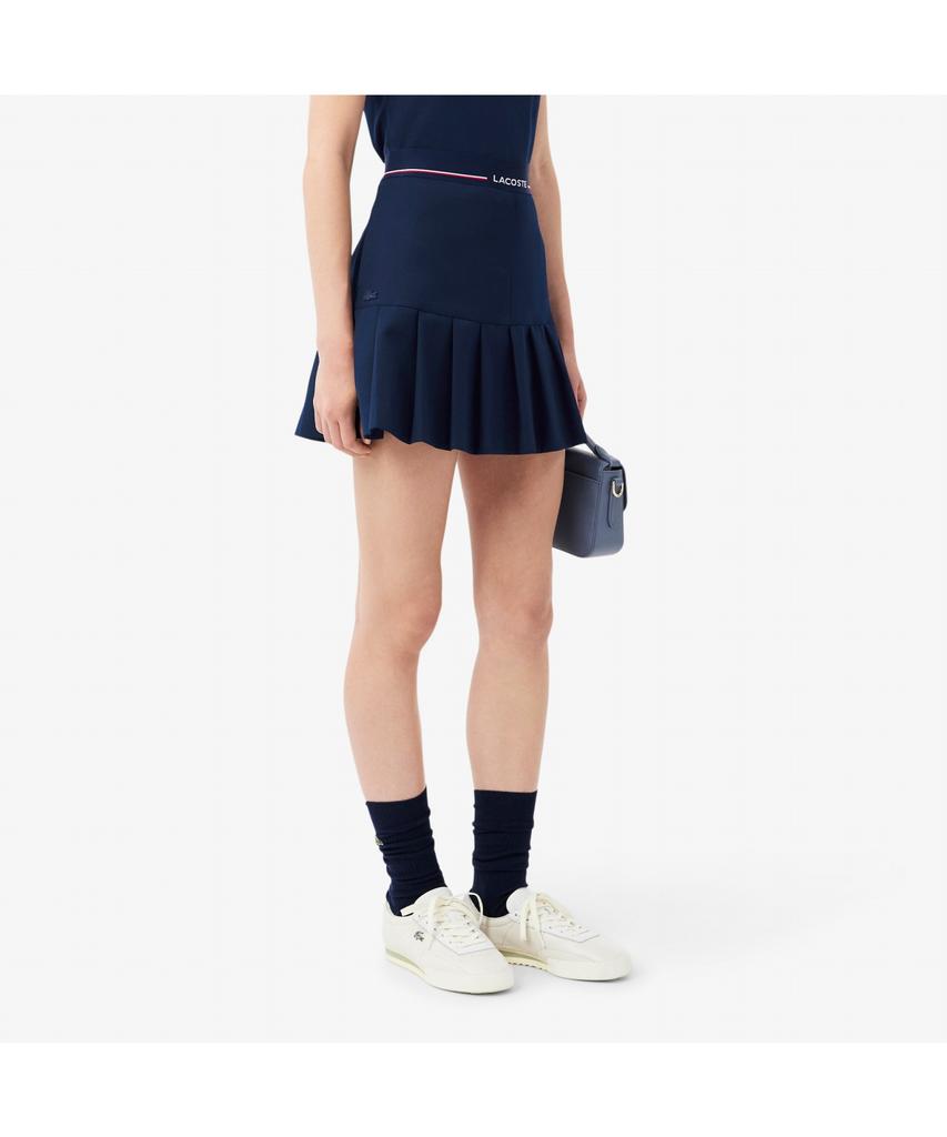 LACOSTE Damen Minirock mit Logo-Bund und Falten JF5323-55N 166